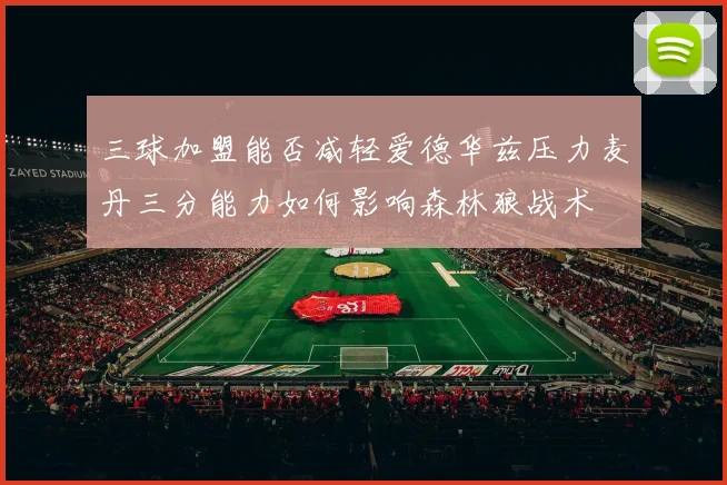 三球加盟能否减轻爱德华兹压力麦丹三分能力如何影响森林狼战术